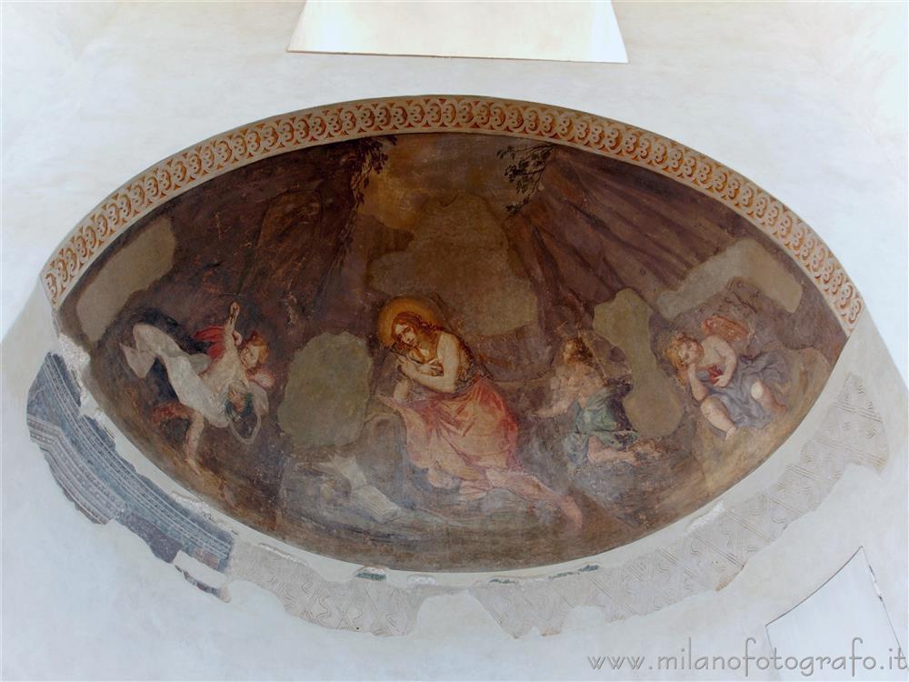 Milan (Italy) - Fresco of Mary Magdalene in the Basilica of San Lorenzo Maggiore